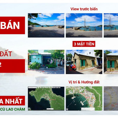 Nhà và Đất 3 Mặt Tiền 97m2 tại Trung Tâm Đảo Cù Lao Chàm, Hội An