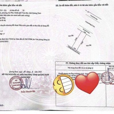 Bán lô đất ở khu dân cư An Phú