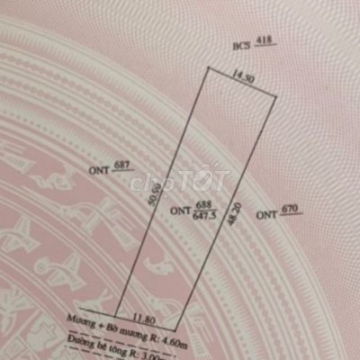 Bán đất nhà vườn thôn phú bông, xã duy trinh, duy xuyên