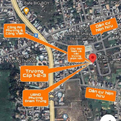 BÁN ĐẤT CÁCH CHỢ ĐIỆN NAM TRUNG VÀI BƯỚC CHÂN