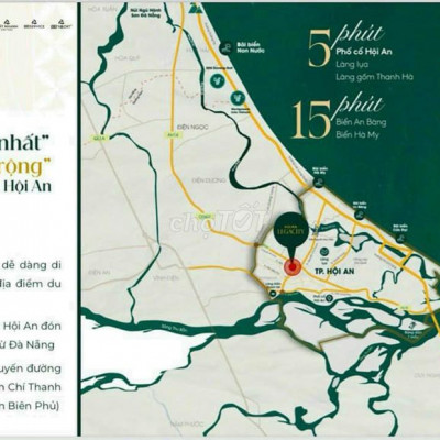 Từ 1,2 tỷ sở hữu 175m2 đất vila trung tâm TP Hội An sổ công chứng ngay