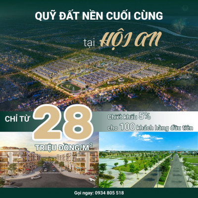 Đất Nền Đầu Tư Trung Tâm Phố Cổ Hội An, Đã Có Sổ