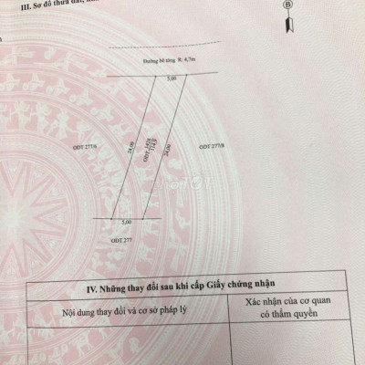 Siêu hiếm bán lô đất đường số 1 Bồ Mưng 1  cách quốc lộ hơn 100m