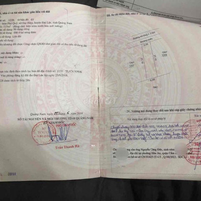 Tôi cần bán lô đất bê tông 5 mét Phú Quý 1, trục chính Chợ Đại Hiệp