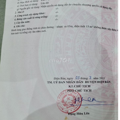 (Chính Chủ) Bán Đất Điện Tiến 125m2 đường nhựa 7m5 - Giá 1.1xx