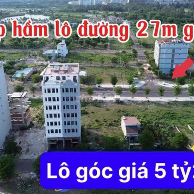 Lô góc đường 27m green city gần sông, giá cực tốt