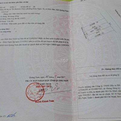 Mặt tiền 27m khu đô thị 7b giá cực tốt