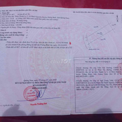 bán đất thanh ly 2 xã bình nguyên bê tông 5m