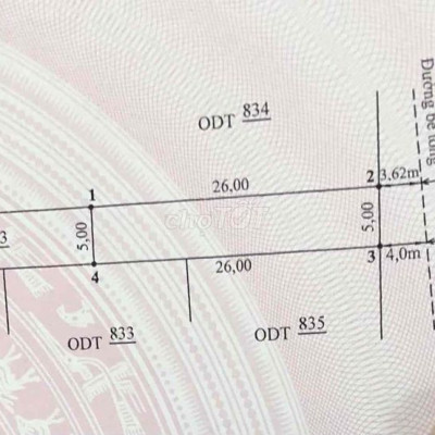 Chính chủ bán lô đất kiệt đối diện Đại học Nội Vụ