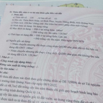 Đất Quốc lộ 1A