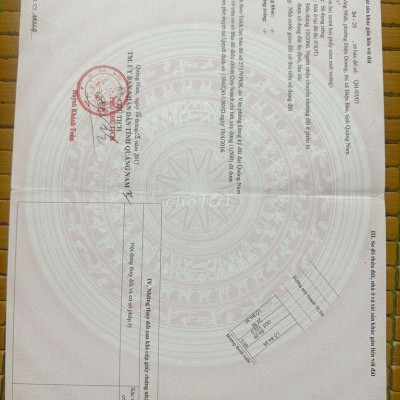 Chính chủ cần bán lô đất KDC Thống Nhất , Điện Dương