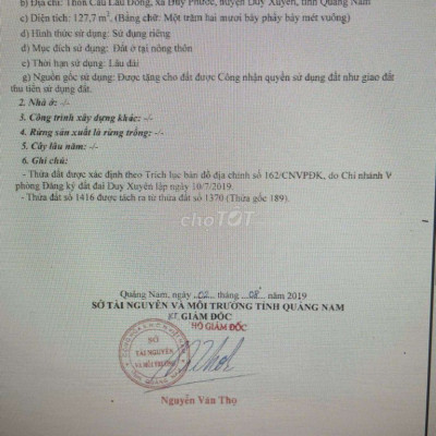 Đất Duy Phước, Cầu Bà Ngân, gần Hội An