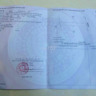 250m2 Đất ở hoàn toàn cách Biển 2km,Phường Điện Dương