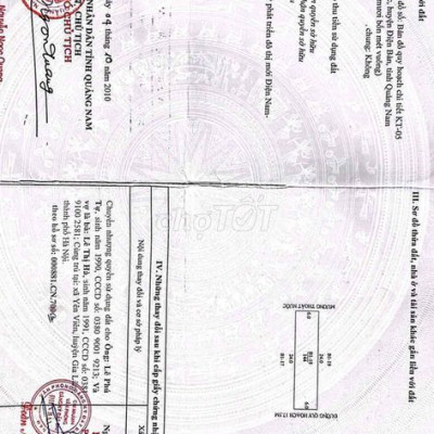 chủ cần tiền bán lô 1B b1/18 khu đô thị 1B,điện ngọc , điện bàn ,QN