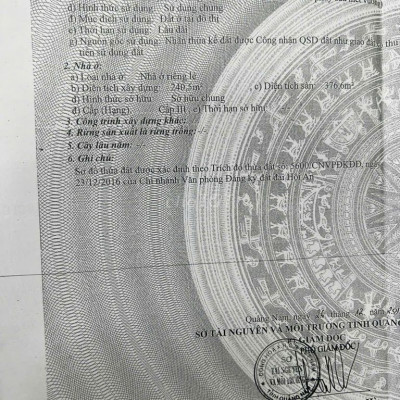 Bán nhà mặt tiền phố cổ Hội An