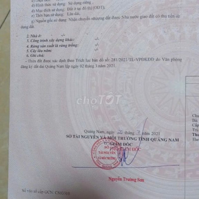 BÁN GẤP LÔ ĐẤT NỀN 150M2 GIÁ 1TY5 - CẠNH HỘI AN - VỊ TRÍ ĐẸP