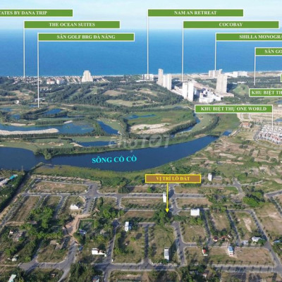 Đất đô thị 122.5m2(5x24.5) Gần Đại Học FPT sát sông Cổ Cò