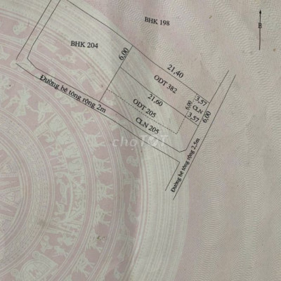 Bán lô đất khối An Bang, Thanh Hà. Dt: 6x22m, kiệt thông, giá 1,65 tỷ