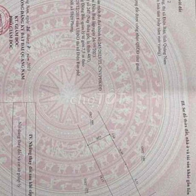 đất ở hoàn toàn 440tr, cẩm đồng, điện phong