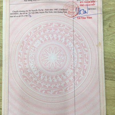 Bán lô đất tâm huyết để làm nhà