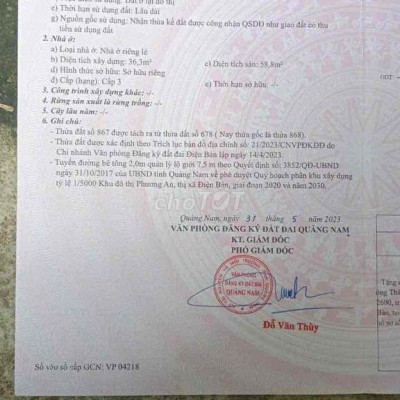 Nhà 2 tầng Điện An gần DT609 - Gần Vĩnh Điện