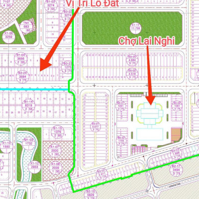 Chính Chủ Cần Tiền Bán Đất Đường 10m5 Gần Chợ Lai Nghi Giá 10.5tr/m2