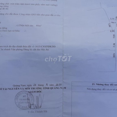 Bán 180m2 Đất Kiệt Trong Phố Cổ Hội An. Gần Trần Phú. Giá đầu tư