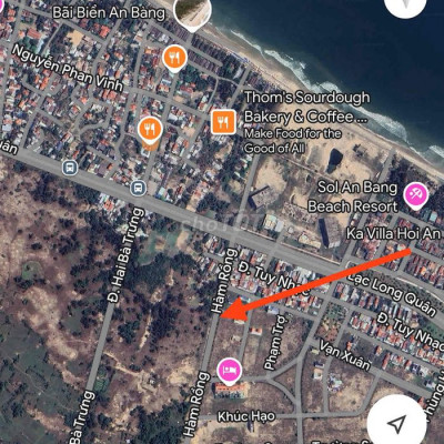 Bán đất MT Đường Hàm Rồng,Hội An,Quảng Nam.Gần Bãi Tắm An Bàng