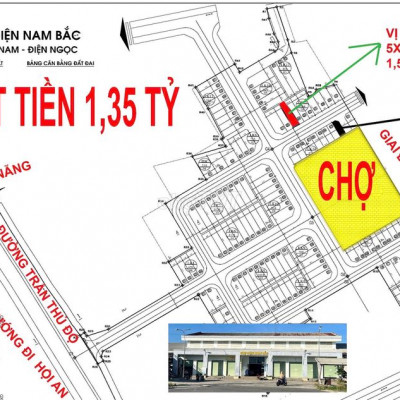 ĐẤT KHU PHỐ CHỢ ĐIỆN NAM BẮC GIÁP KHU CÔNG NGHIỆP