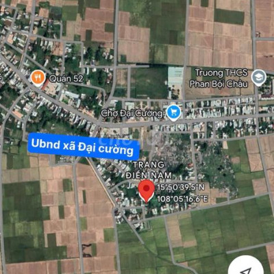 BÁN ĐẤT TRUNG TÂM XÃ ĐẠI CƯỜNG ĐẠU LỘC QUẢNG NAM