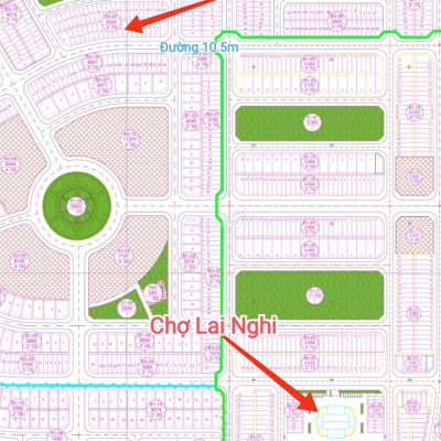 Chính Chủ Bán Đất Dự Án Chợ Lai Nghi Đường 10m5 Dt 126m2 Giá 1.45 Tỷ