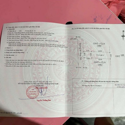 Bán lô đất Đại Hồng _ Đại Lộc.  DT 105m. Giá chỉ 220 tr