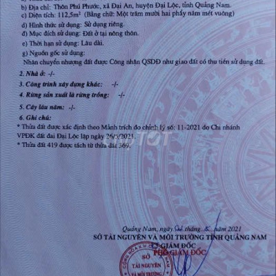 Chính chủ cần bán lô đất đầu tư.