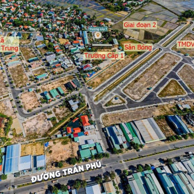 Bán 2 lô liền kề mặt tiền 33 Trần Phú phường Điện Thắng Trung