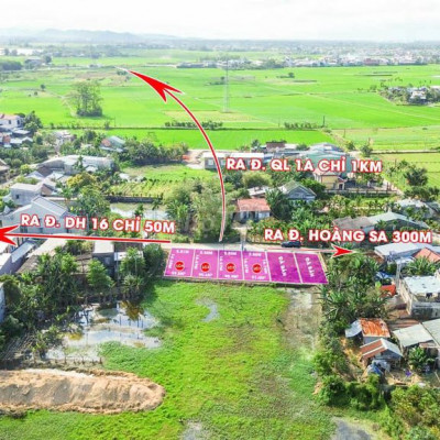 Diện tích 400m2 sát ngay TP. HỘI AN, thổ cư có sổ, 5xx triệu / lô