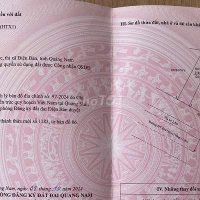 Bán đất mặt tiền DT609 sạch đẹp