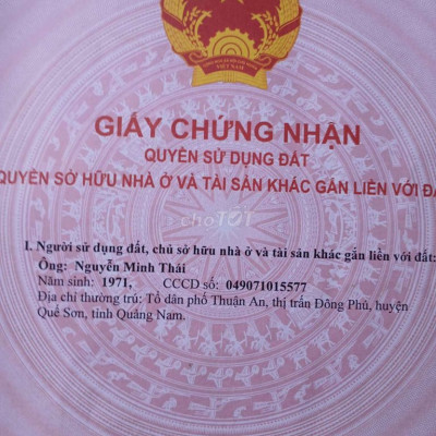 Chính chỉ cần bán lô đất đẹp- sổ hồng riêng-Trung tâm TT Đông Phú