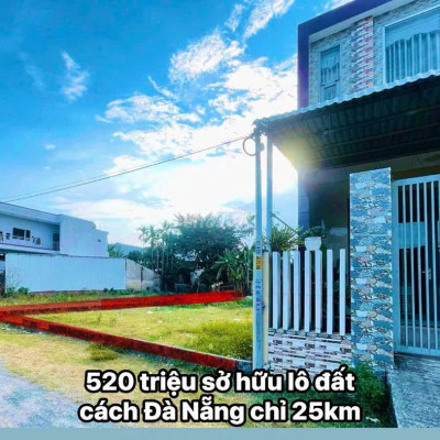 🔥Cần bán lô đất view sông giá tốt chỉ 520 triệu cách tp Đà Nẵng 25km..