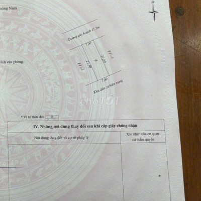 Tôi chính chủ cần bán đất dt 150m2 TĐC ĐH Nội Vụ sát Dũng Sĩ Điện Ngọc