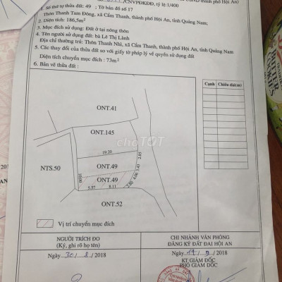 Đất biệt thự View Bến thuyền rừng dừa bảy mẫu Cẩm Thanh Hội An