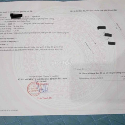 ĐẤT KĐT NGỌC DƯƠNG DT 110M2 SẠCH ĐẸP