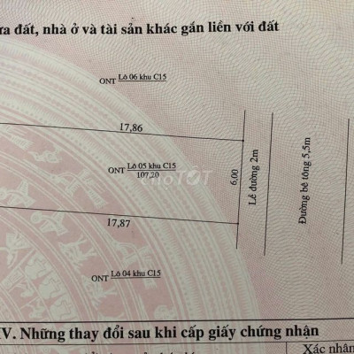 Bán đất TT Bắc Trà My- ngay UBNN Huyện