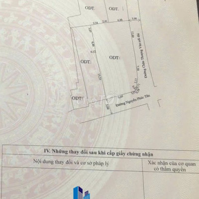 Lô góc 2 mặt tiền: Nguyễn Phúc Tần & Châu Thượng Văn dt 295m2 phố cổ