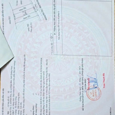 Cần bán đất điện hòa điện bàn, quảng nam