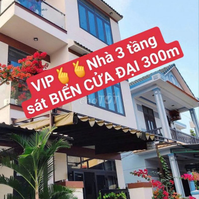 SIÊU PHẨM NHÀ 3 TẦNG 🏕 🏕  SÁT BIỂN CỬA ĐẠI - gần PHỐ CỔ HỘI AN