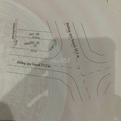 Siêu phẩm KĐT 7B-Điện Ngọc. Lô góc đường quy hoạch 20.5m-Giá đầu tư