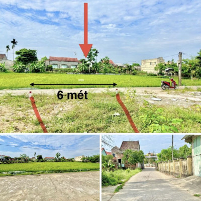 💥Bán lô đất Nam Hội An VIEW LÚA ngang 6 nở hậu 7 giá 6xx