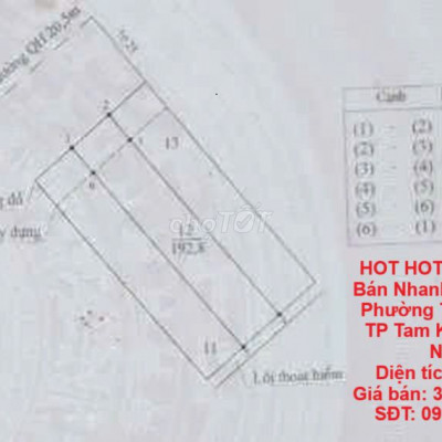 Bán Nhanh Lô Đất Tại Phường Tân Thạnh, TP Tam Kỳ - Quảng Nam