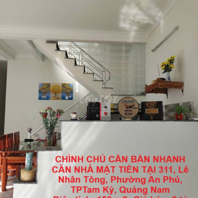 NHÀ MẶT TIỀN TẠI 311, Lê Nhân Tông, Phường An Phú, TPTam Kỳ, Quảng Nam