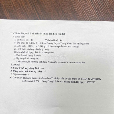 Bán lô đất xây nhà và kinh doanh 15x20